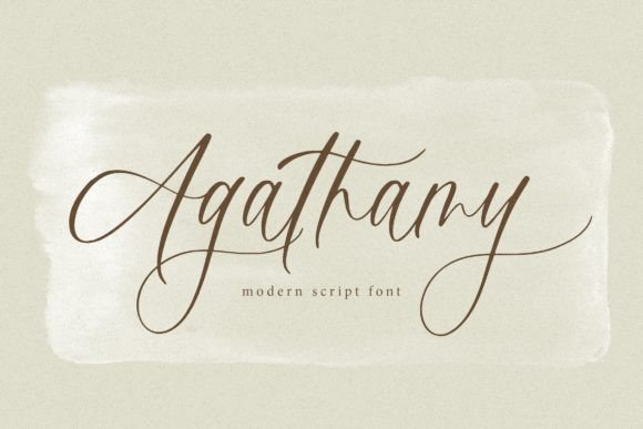 Agathamy: A Classy Handwritten Font