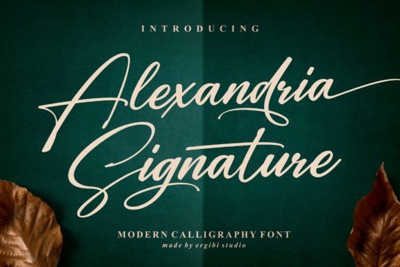 Alexandria Signature: A Flowing Script Font