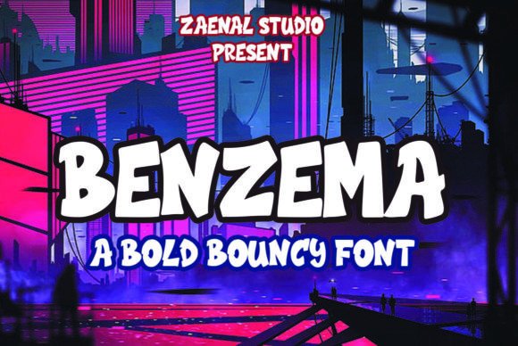 Benzema: A Bold Graffiti Display Font for Modern Web Design