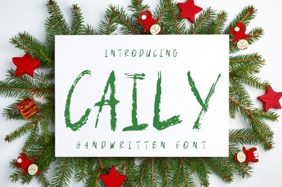 Caily: A Handwritten Font for Editorial Design