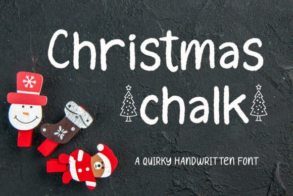 Christmas Chalk Font for Web Design