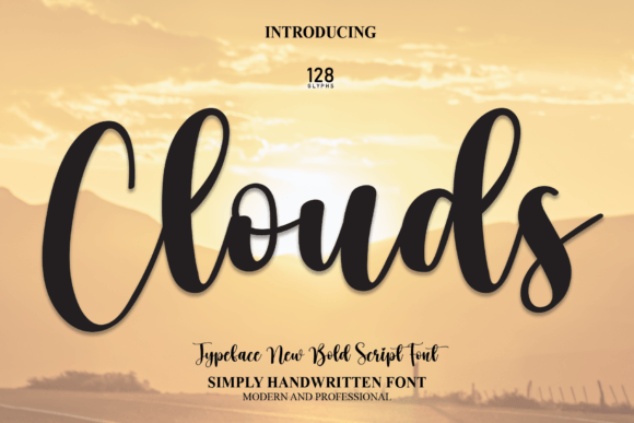 Clouds: A Magical Script Font