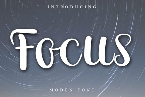 Focus: A Fresh Handwritten Font