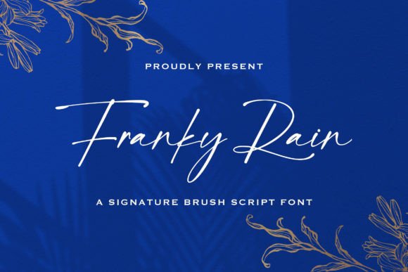 Franky Rain Font for Web Design