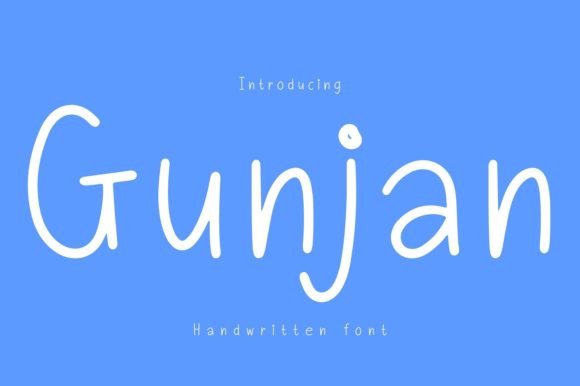 Gunjan: A Handwritten Font That Feels Like a Quiet Conversation