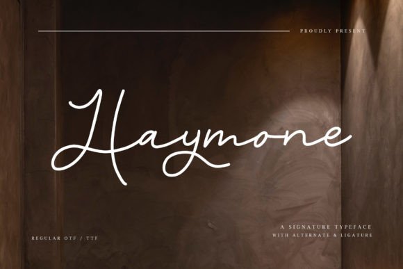 Haymone: A Signature Font for Creative Projects
