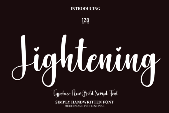 Lightening Font: A Delicate Touch