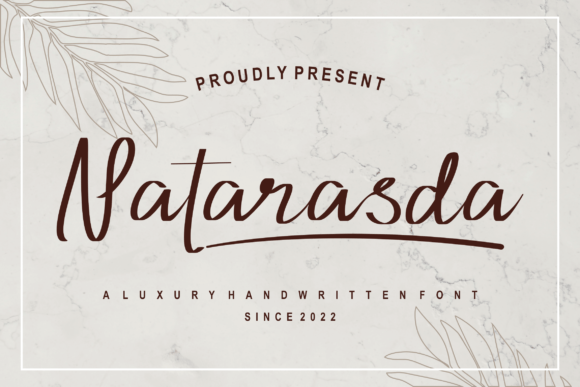 Natarasda Font: Elegant Handwritten Style