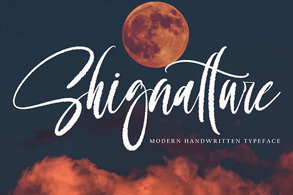 Shignatture: A Timeless Handwritten Font