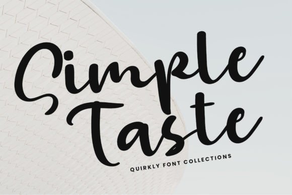 Simple Taste: A Handwritten Font for Elegant Web Design