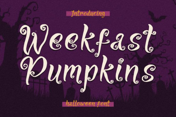 Weekfast Pumpkins: A Halloween Font for Creative Projects